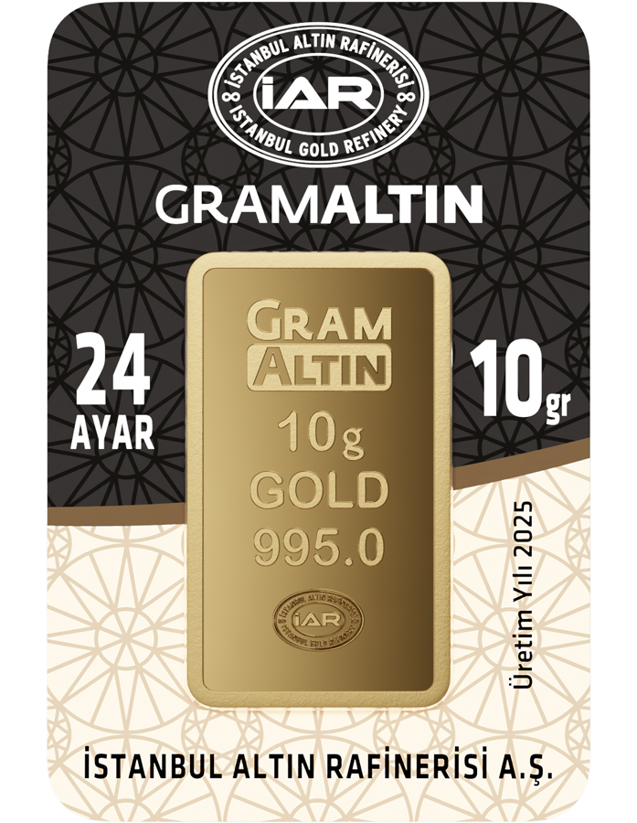 10 Gram 24 Ayar Külçe Altın