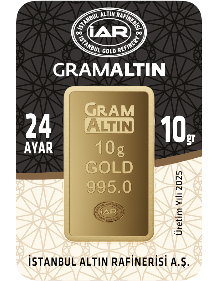 10 Gram 24 Ayar Külçe Altın