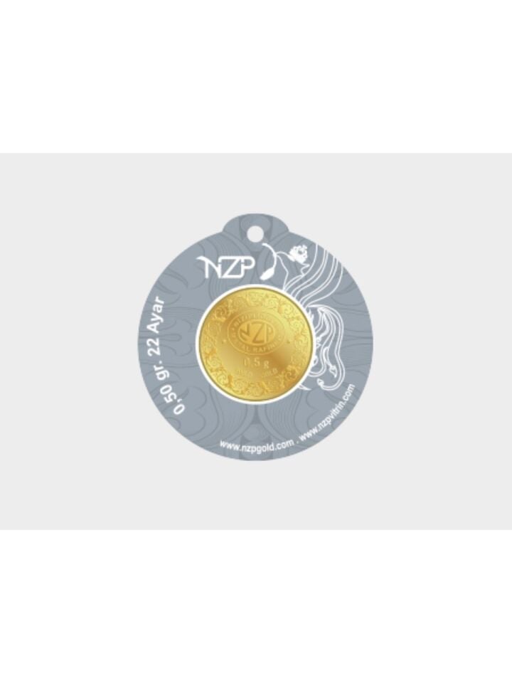 0.50 Gram 22 Ayar Külçe Altın