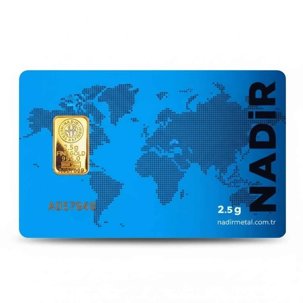 EmirKulche 2.5 Gram 24 Ayar Külçe Altın Nadir