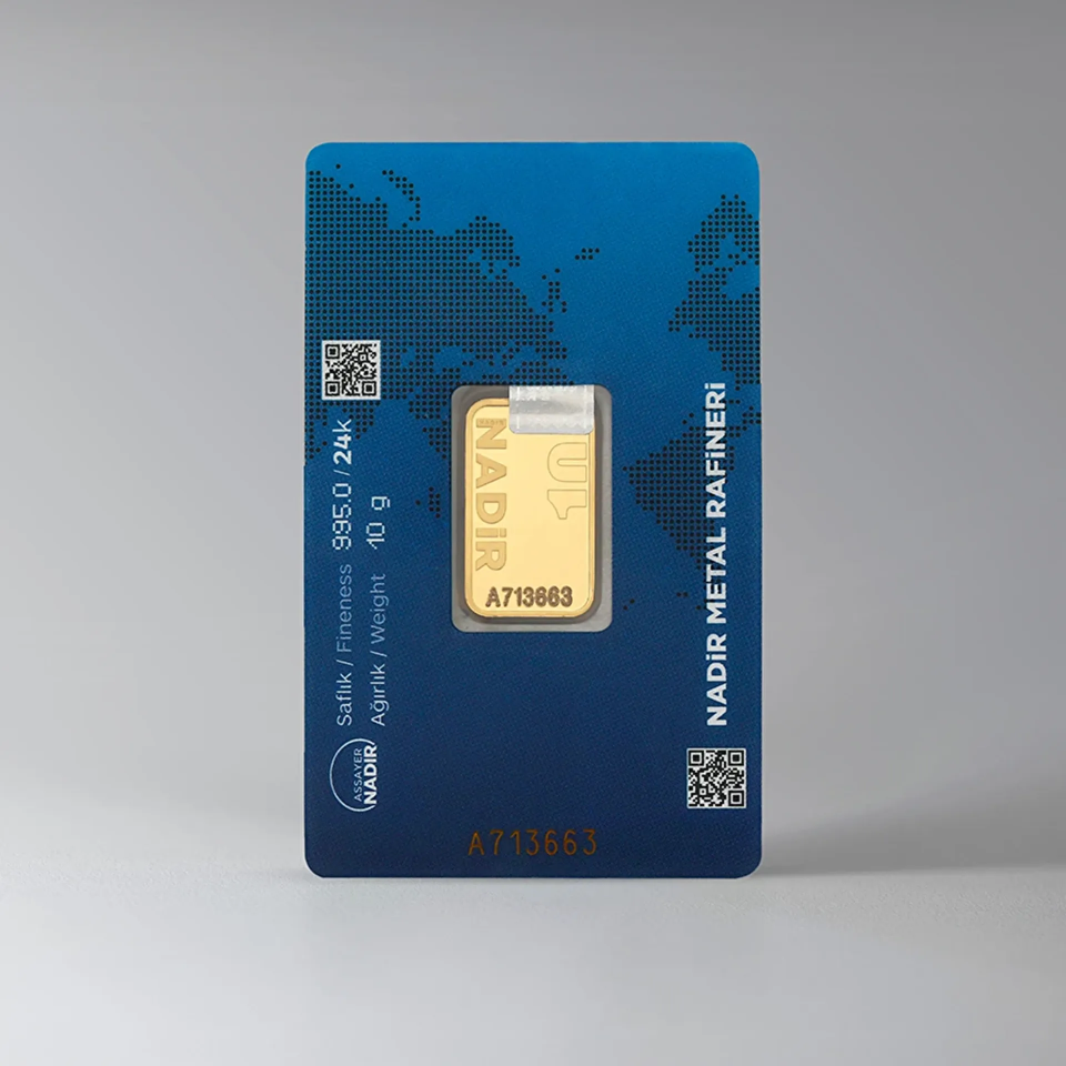 EmirKulche 10 Gram 24 Ayar Külçe Altın Nadir