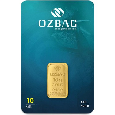 10 Gram 24 Ayar Külçe Altın Özbağ